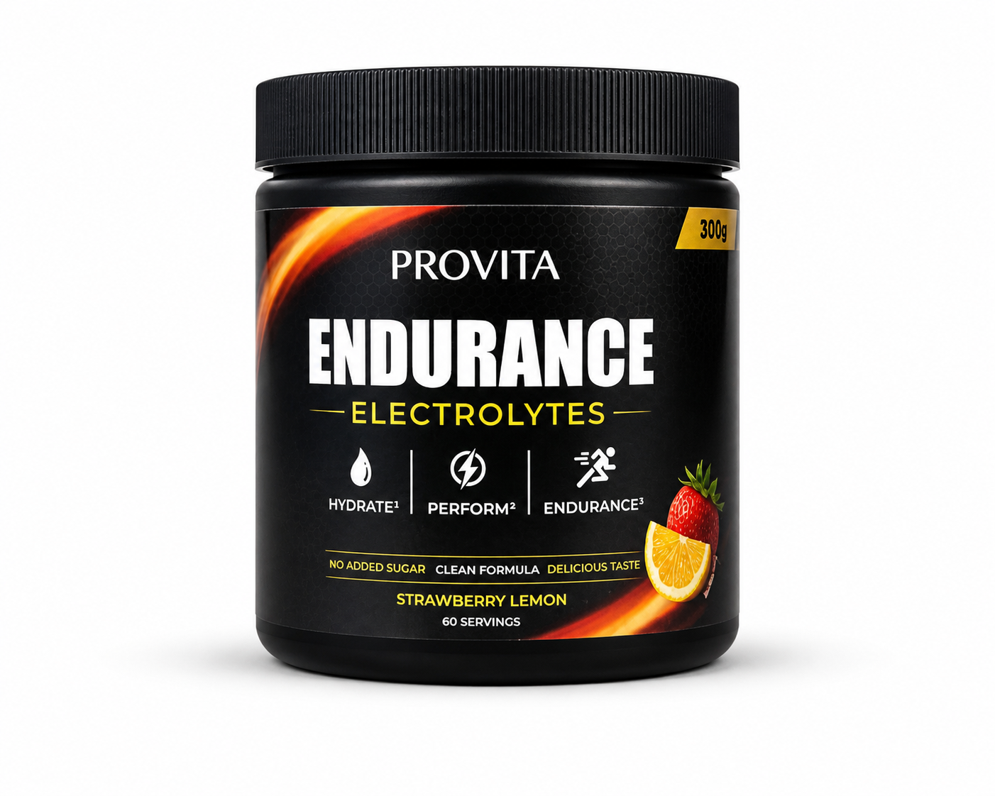 Elektrolyten Poeder Strawberry Lemon – Hydration Mix voor Sporters – Natrium, Kalium & Magnesium – 60 Servings